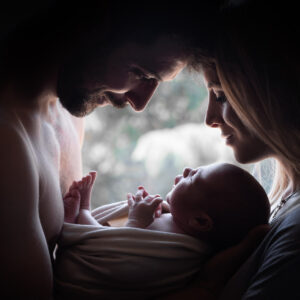 foto newborn con genitori
